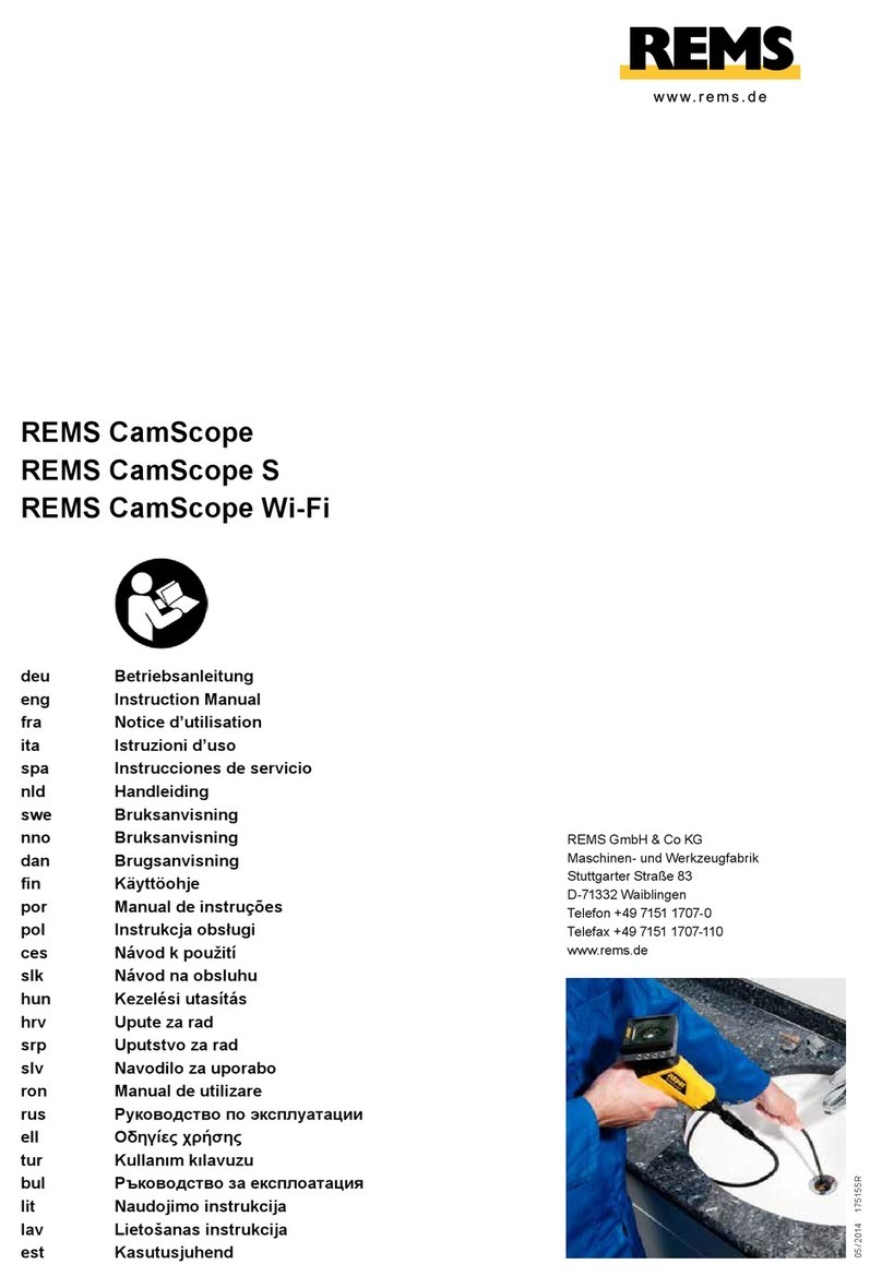 REMS CamScope Series instruction manual