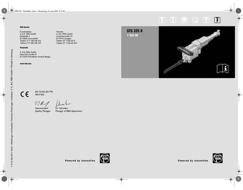 Fein STS 325 R instruction manual Fein STS 325 R instruction manual