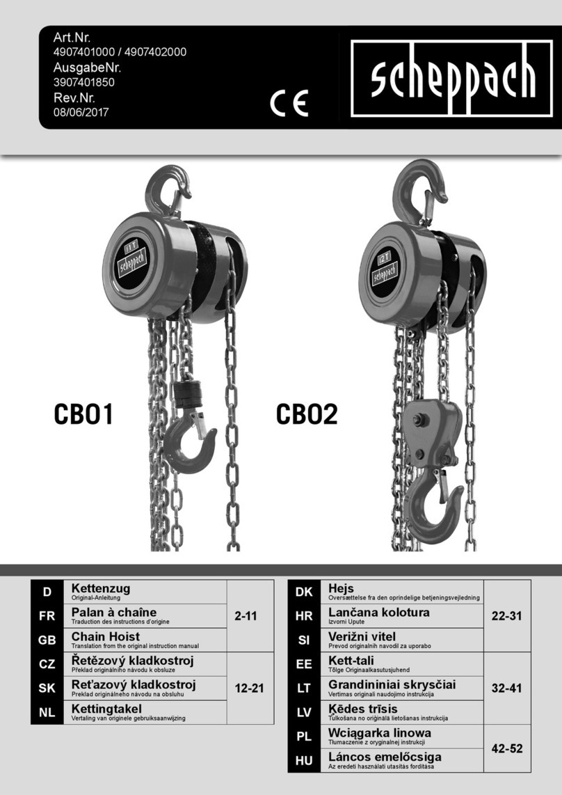 Scheppach cb 01 Assembly instructions