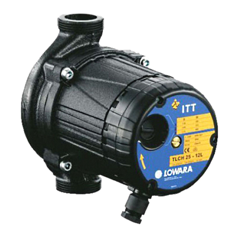 ITT Lowara TLC Series operating manual