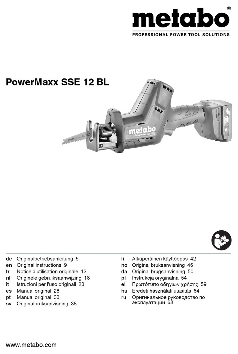Metabo PowerMaxx SSE 12 BL User manual
