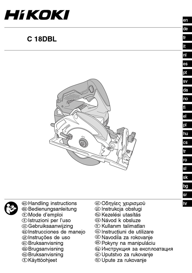 HIKOKI C 18DBL User manual HIKOKI C 18DBL User manual