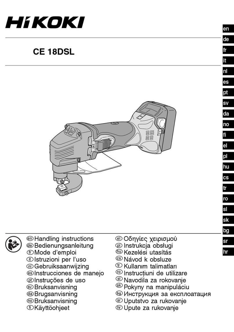 HIKOKI CE 18DSL Handling instructions