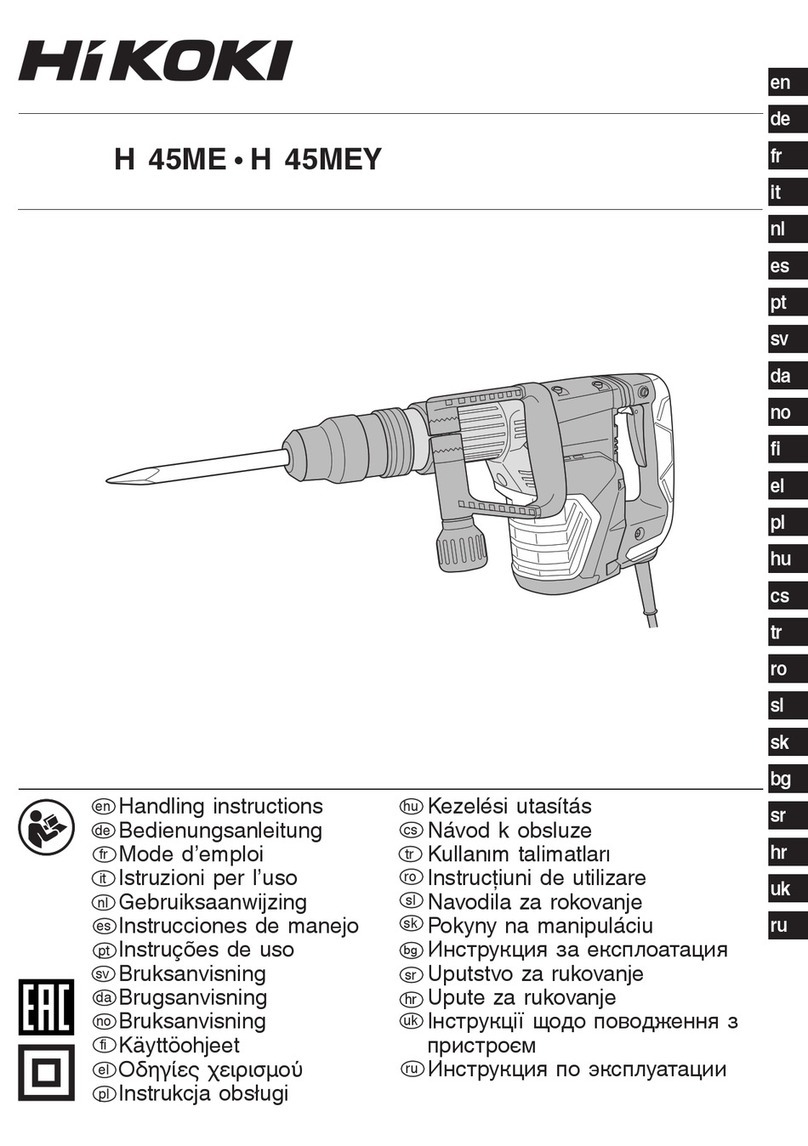 HIKOKI H 45ME User manual HIKOKI H 45ME User manual
