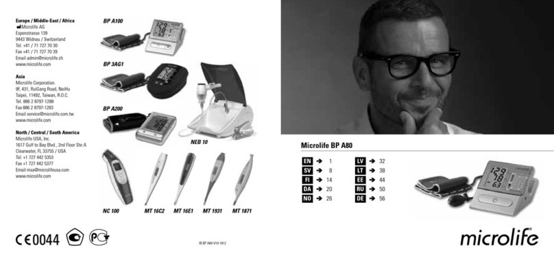 Microlife BP A80 User manual