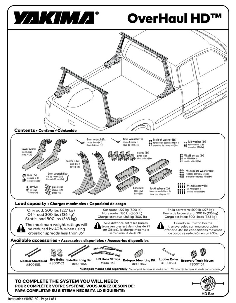 Yakima OverHaul HD User manual Yakima OverHaul HD User manual