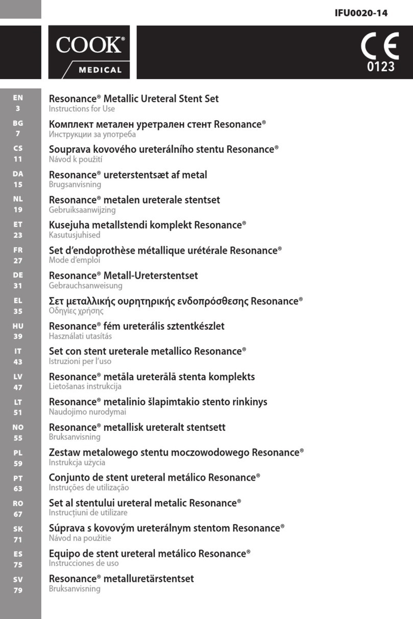 COOK Medical Resonance Series Instructions for use