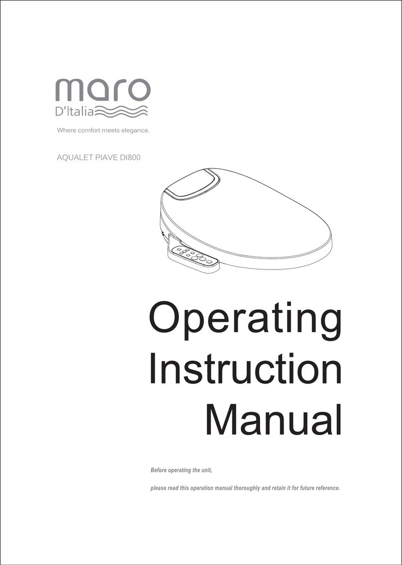 Maro AQUALET PIAVE DI800 Operating instructions manual