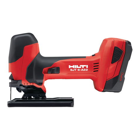Hilti SJT 6 User manual