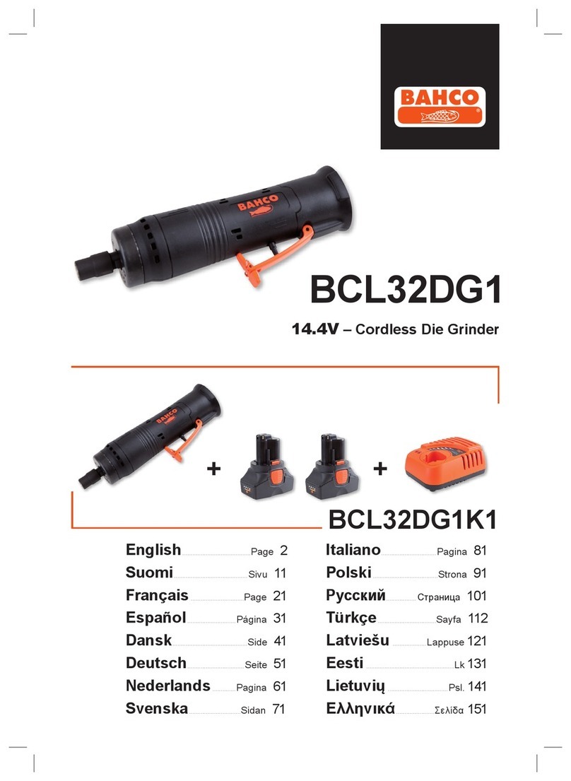Bahco BCL32DG1 operating instructions