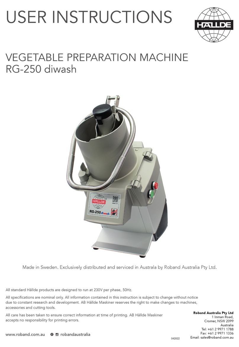 ROBAND Haellde RG-250 diwash User instructions