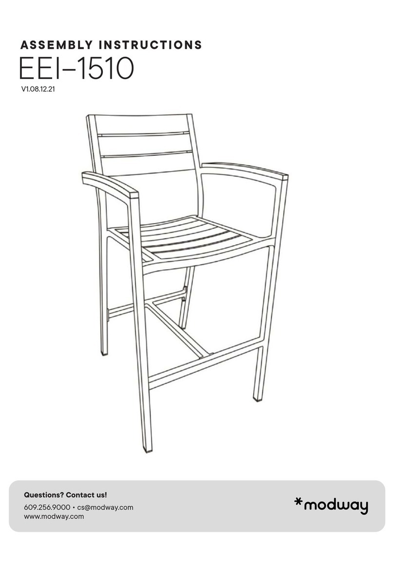 modway EEI-1510 Assembly instructions