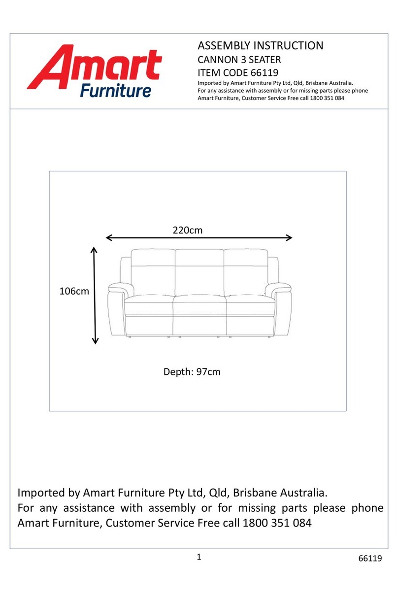 Amart Furniture CANNON 66119 Assembly instruction