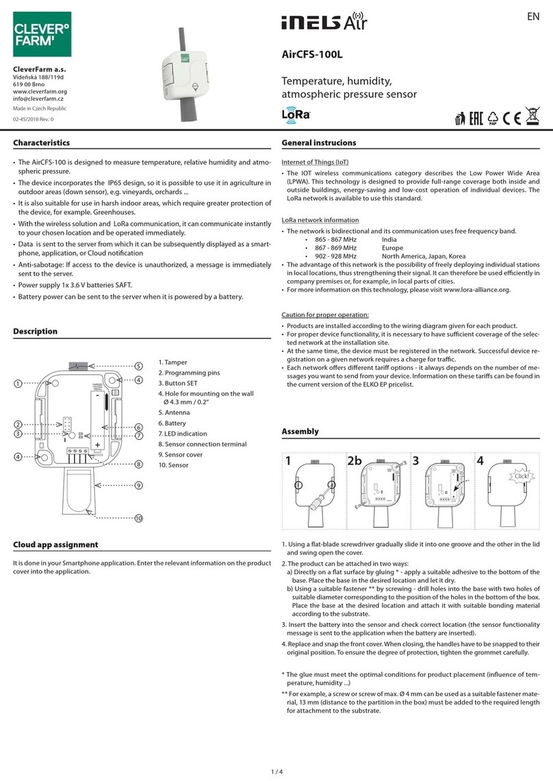 Elko iNELS Air AirCFS-100L manual