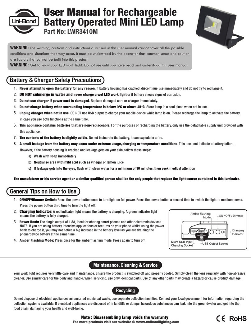 Uni-bond LWR3410M user manual