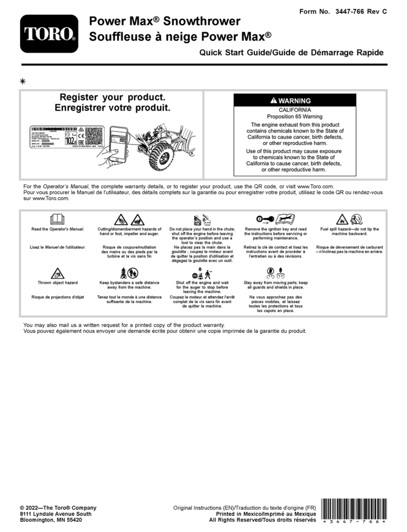 Toro Power Max Series User manual