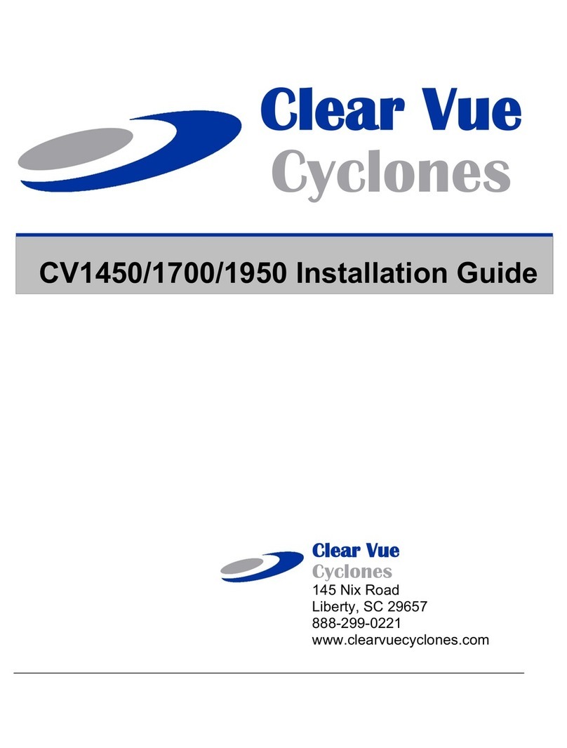 Clear Vue Cyclones CV1450 User manual