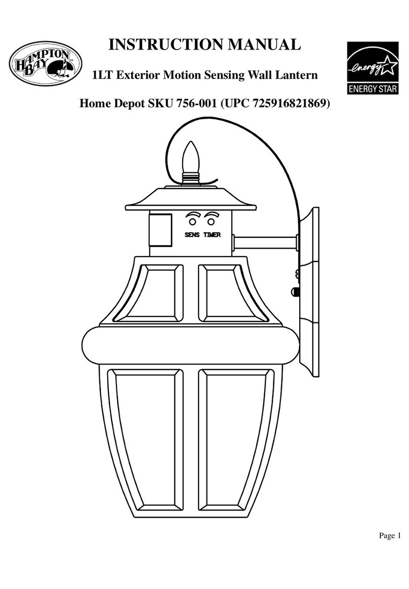 HAMPTON BAY Home Depot 756-001 instruction manual