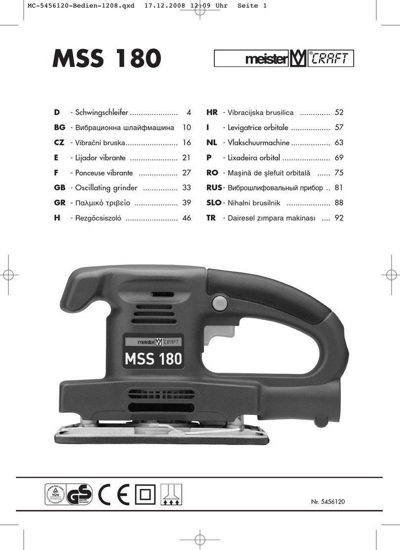 MEISTER CRAFT MSS 180 Operating instructions & safety hints
