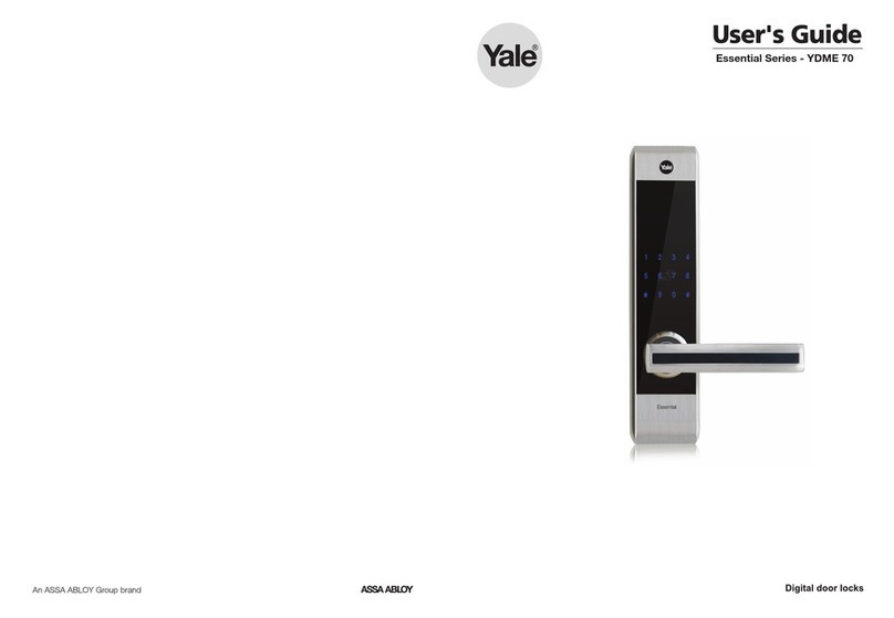 Assa Abloy Yale Essential YDME 70 User manual