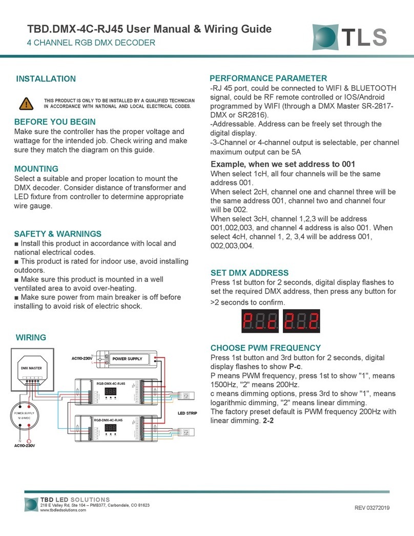 TLS TBD.DMX-4C-RJ45 user manual
