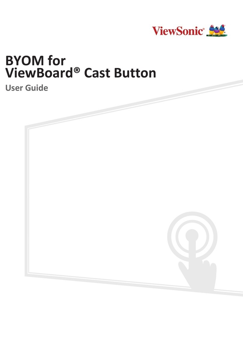 ViewSonic ViewBoard Cast Button user guide