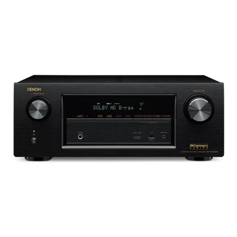 Denon AVR-X2100W User manual Denon AVR-X2100W User manual