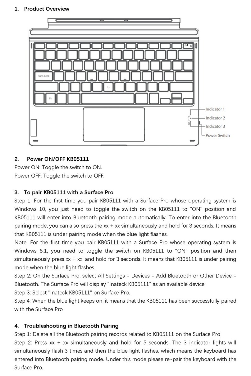 Inateck KB05111 User manual