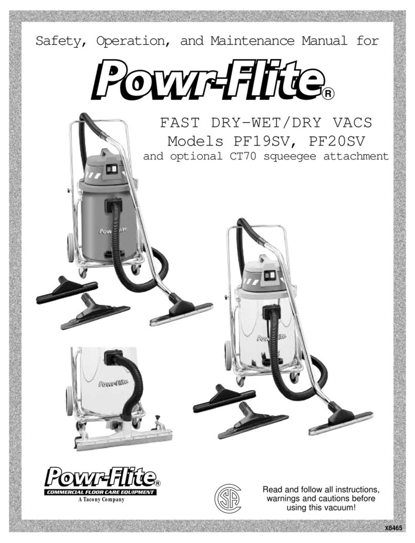 Tacony POWER-FLITE PF19SV Guide Tacony POWER-FLITE PF19SV Guide