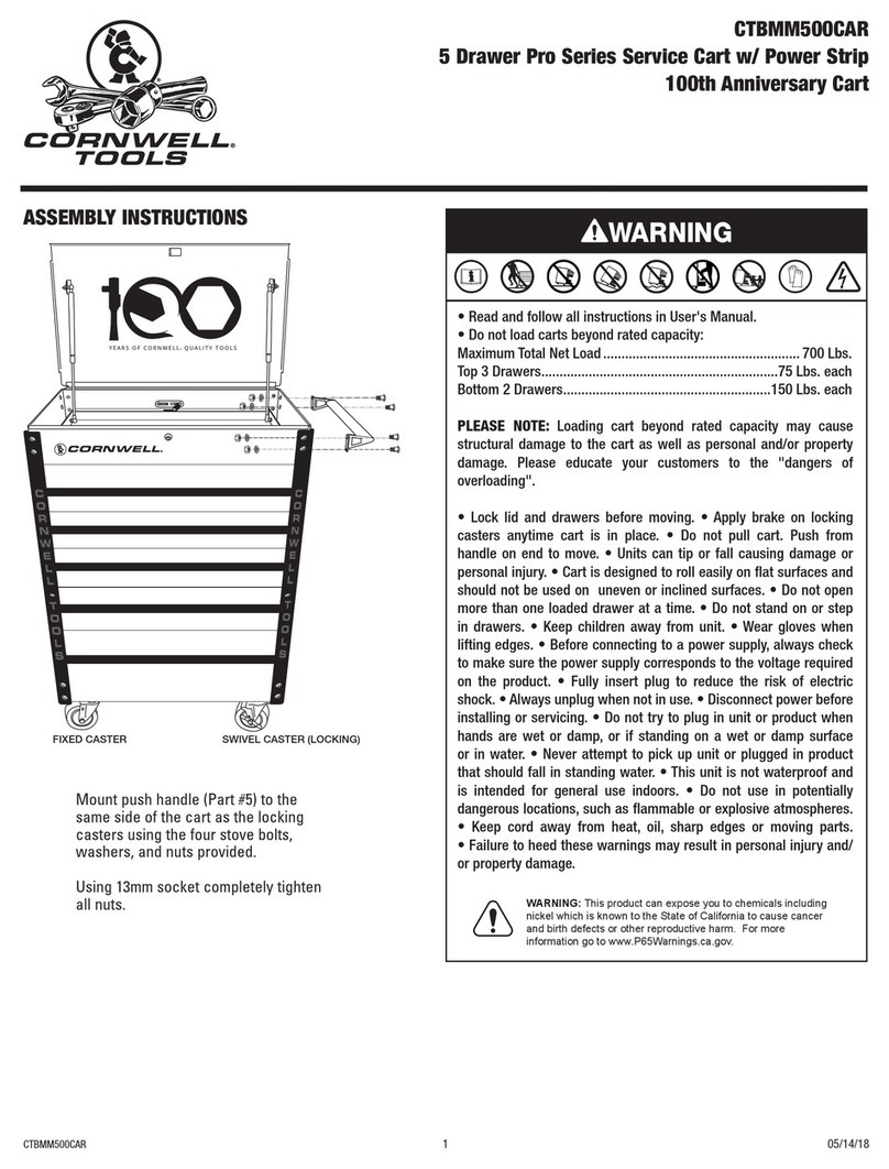 Cornwell Tools Pro CTBMM500CAR Assembly instructions