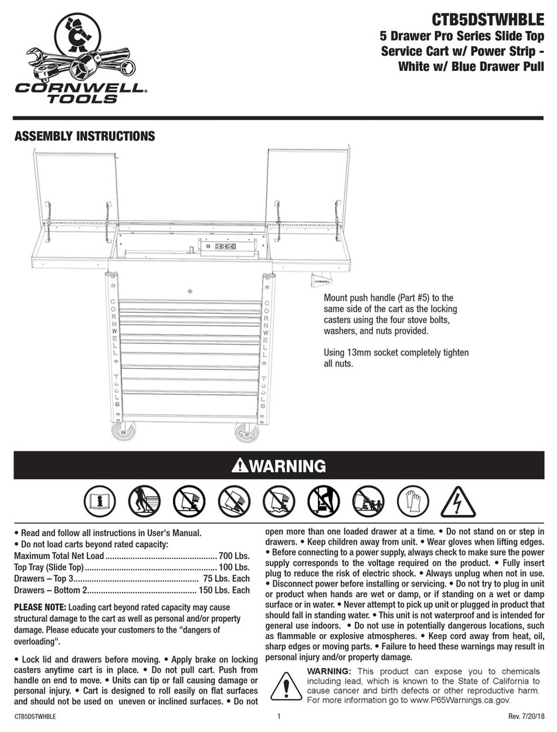 Cornwell Tools Pro CTB5DSTWHBLE Assembly instructions