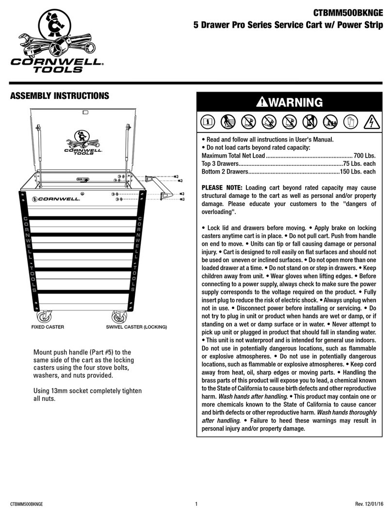 Cornwell Tools Pro CTBMM500BKNGE Assembly instructions