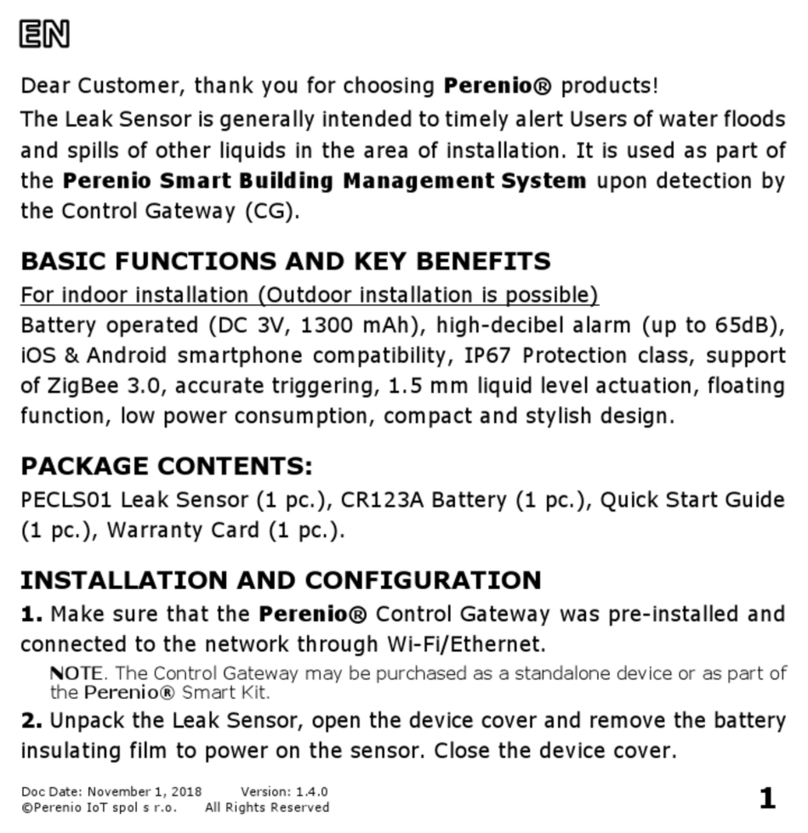 Perenio PECLS01 User manual