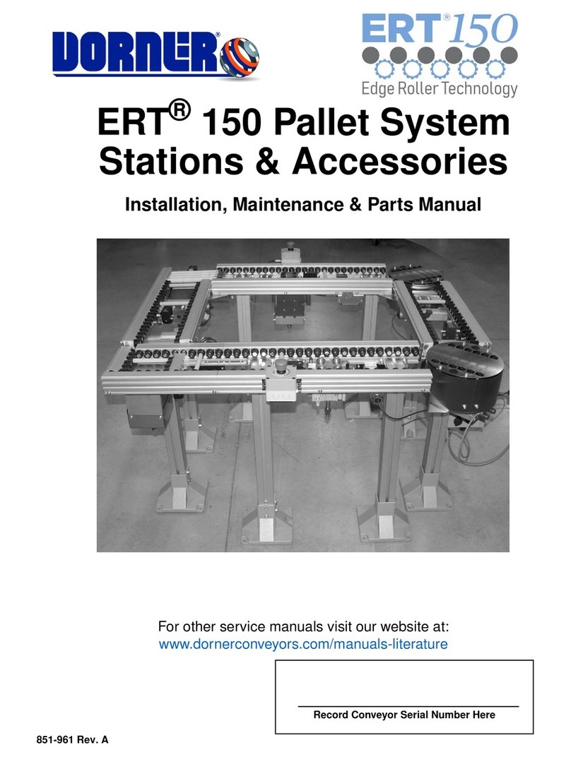 Dorner ERT 150 Installation, maintenance & parts manual