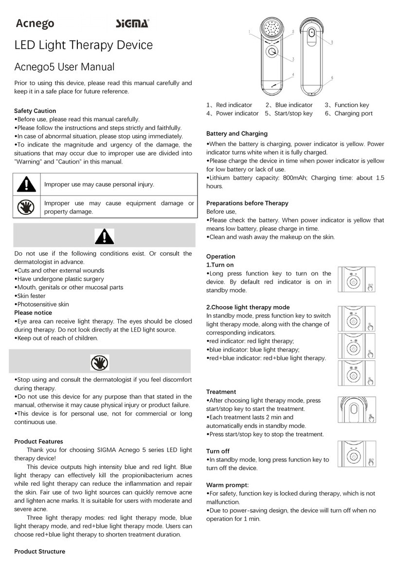 Sigma Acnego5 user manual