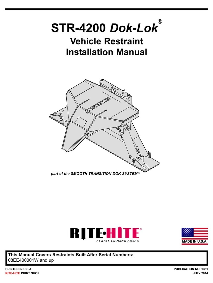 RITE-HITE STR-4200 Dok-Lok User manual RITE-HITE STR-4200 Dok-Lok User manual