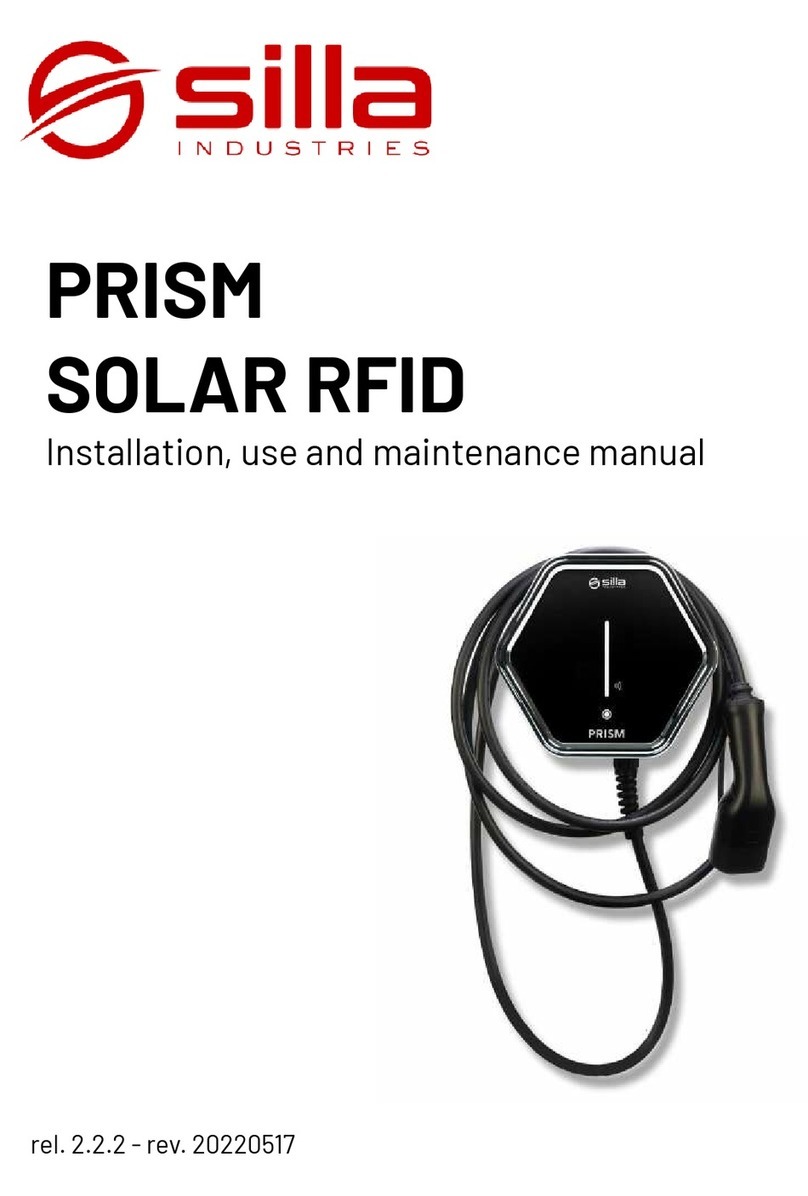 SILLA PRISM SOLAR RFID Instructions for installation, use and maintenance manual