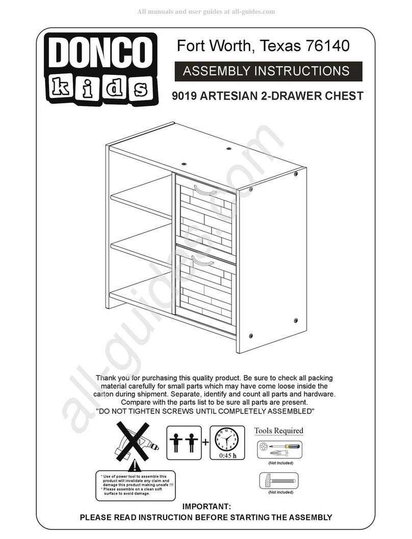 Donco kids ARTESIAN 9019 Assembly instructions