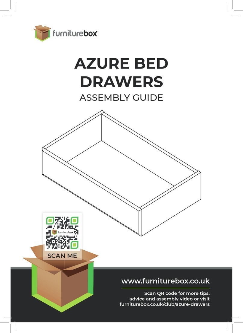 FURNITUREBOX AZURE BED DRAWERS Assembly guide