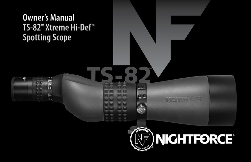 Nightforce Xtreme Hi-Def TS-82 owner's manual