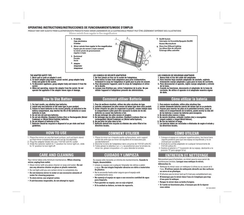 Jerdon J1015 operating instructions