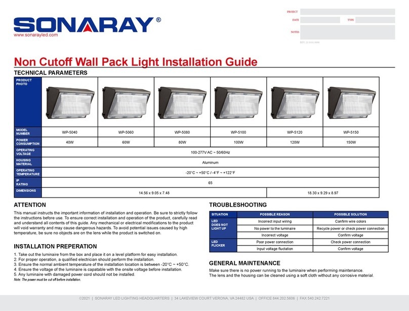 SONARAY WP-5040 installation guide