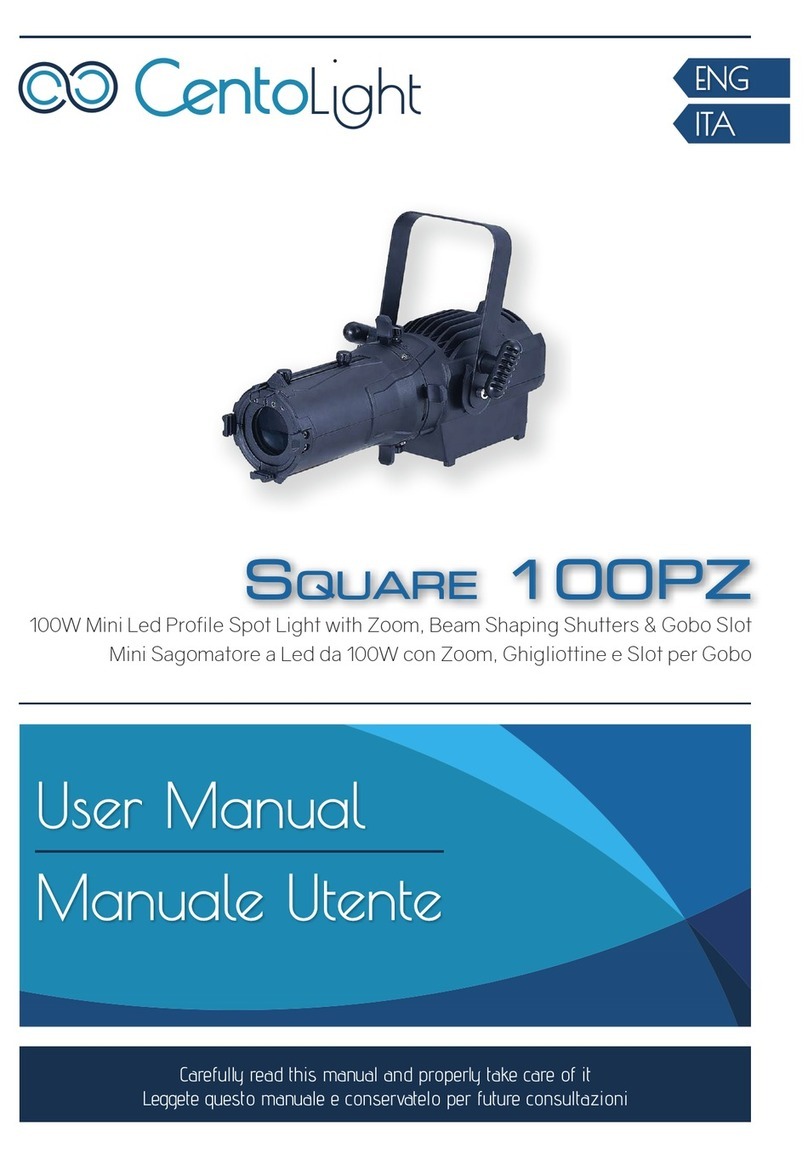 CentoLight Square 100PZ User manual