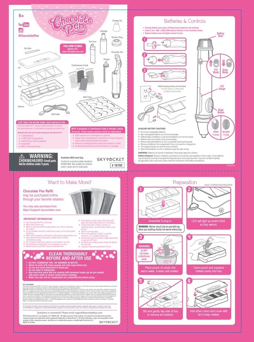 Skyrocket Chocolate Pen quick start guide