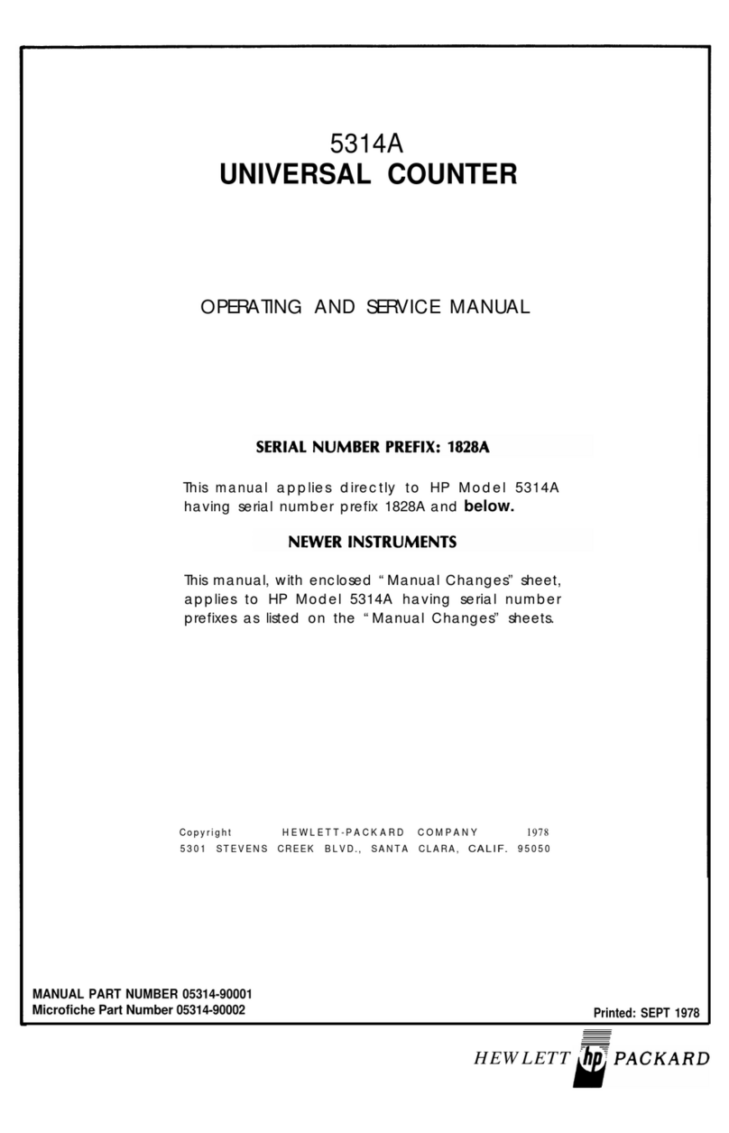 Helwett Packard 5314A Operating and service manual