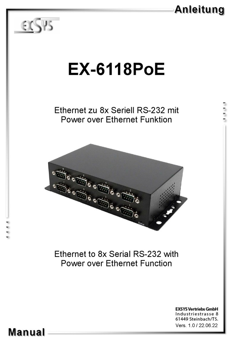 Exsys EX-6118PoE manual