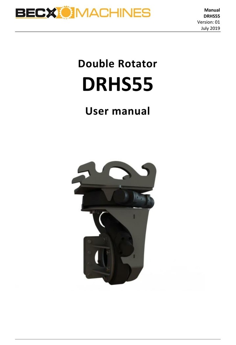 Becx Machines DRHS55 user manual