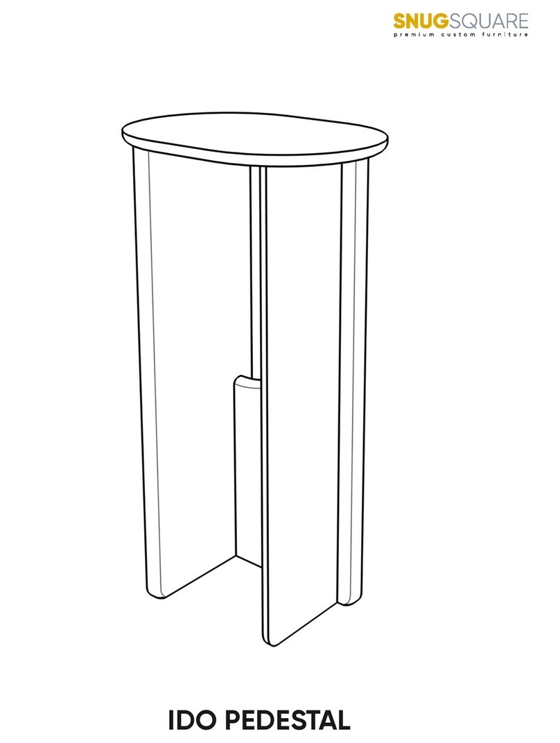 SNUGSQUARE IDO PEDESTAL Assembly instructions