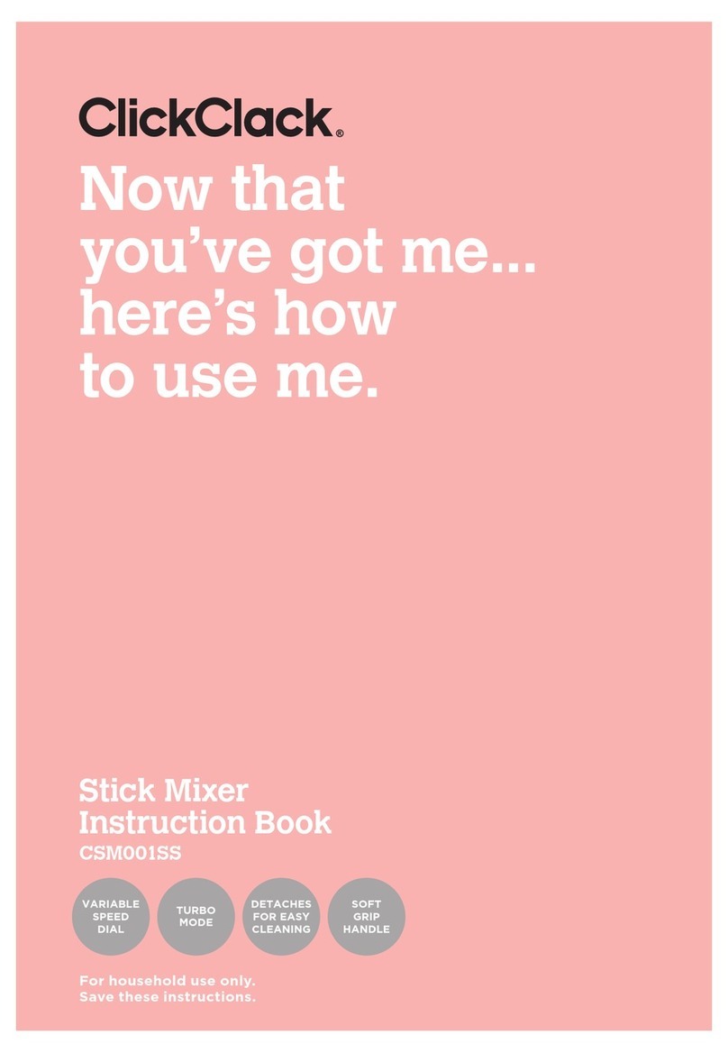 ClickClack CSM001SS Instruction book