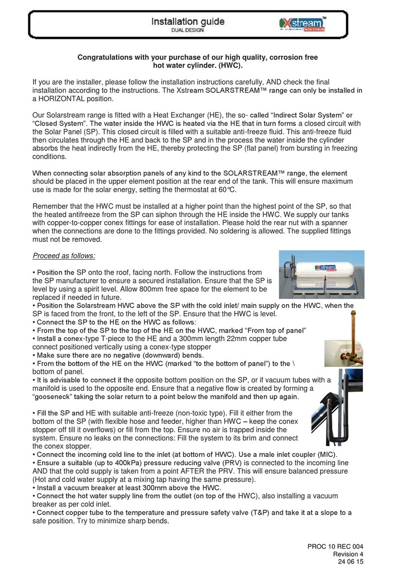 Xstream SOLARSTREAM installation guide Xstream SOLARSTREAM installation guide